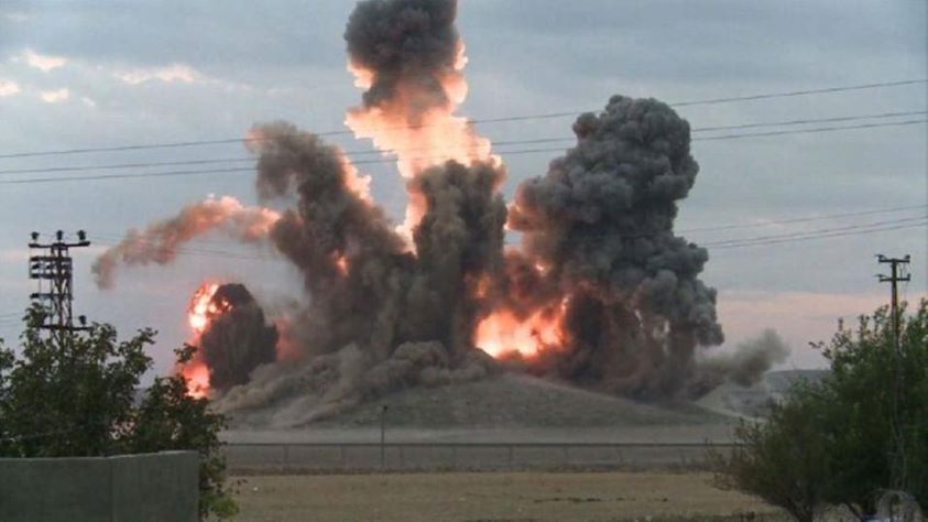 คลิปการทิ้งระเบิดของเครื่องบินรบสหรัฐฯ