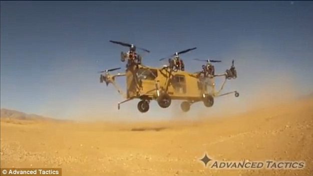 Black Knight ยานรบสหรัฐเป็นทั้งรถบรรทุกกับเฮลิคอปเตอร์