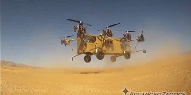 Black Knight ยานรบสหรัฐเป็นทั้งรถบรรทุกกับเฮลิคอปเตอร์