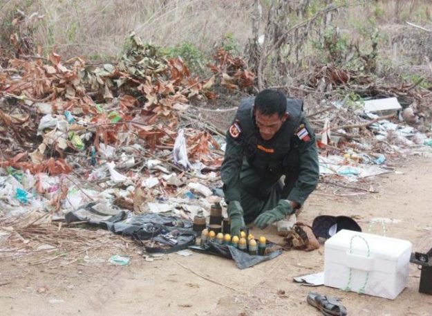 พบระเบิด ปืนกลางเมืองระยอง