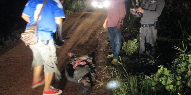 เมาจับเพื่อนมัดจยย.ร่วงกลางทางเชือกรัดคอตาย