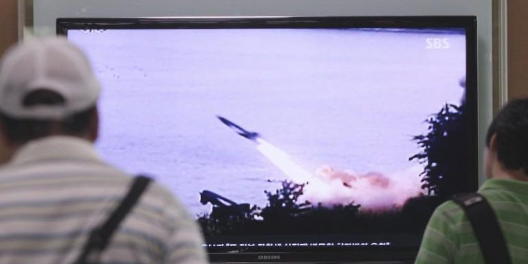 โสมเหนือทดลองยิงจรวด 'สกั๊ด' ก่อนผู้นำจีนเยือนโสมใต้