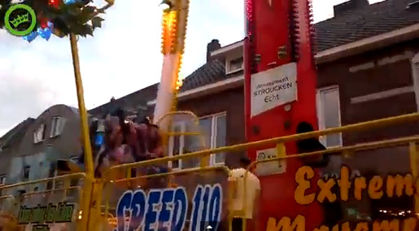 คลิปช็อก พนักงานสวนสนุกถูกเครื่องเล่นเหวี่ยงกระแทก