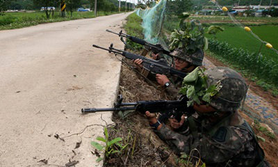 เกาหลีใต้ไล่ล่าทหารคลั่งสังหารเพื่อนทหารตายเจ็บนับสิบ หนีบริเวณติดพรมแดนโสมแดง