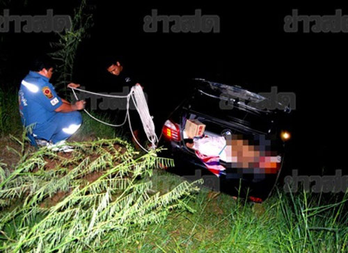 ออกหมายจับสารวัตร มือฆ่าหนุ่มยัดศพใส่เก๋ง ผลักตกแม่น้ำชี