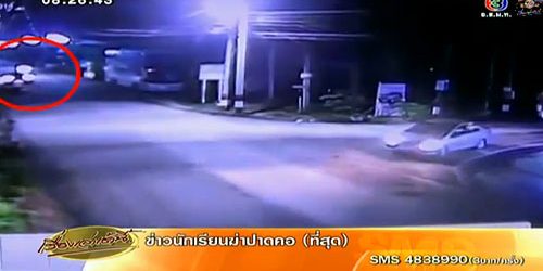 มอเตอร์ไซค์หักหลบกระบะ พุ่งชนจ่าเฉย ดับคาที่