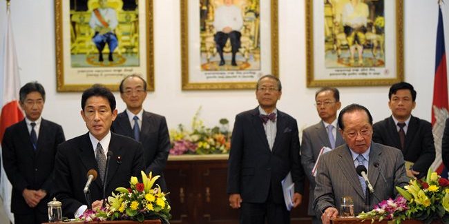 กัมพูชาแถลงปฏิเสธหนุนแผนปรับบทบาททางทหารของญี่ปุ่น