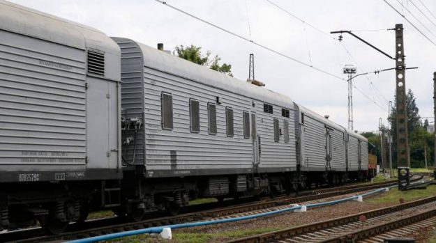 รถไฟนำศพผู้โดยสาร MH 17ออกจากพท.กบฏ มุ่งหน้ากลับบ้าน