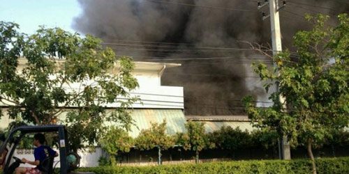 ไฟไหม้โรงงานทีซียูเนี่ยมโกลบอล คุมเพลิงได้แล้ว ไร้เจ็บ