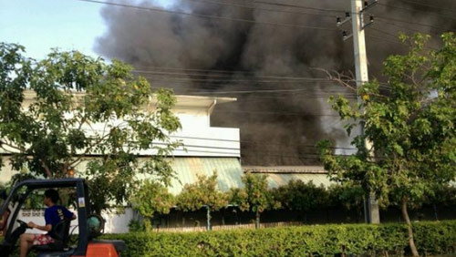 ไฟไหม้โรงงานทีซียูเนี่ยมโกลบอล คุมเพลิงได้แล้ว ไร้เจ็บ