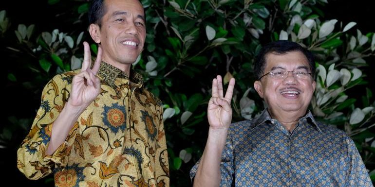 นายโจโก วิโดโด และนายยูซุฟ กัลลา