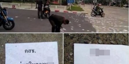 "กลุ่มเสรีทาส" ปลุกคนต้านคสช. !!! สั่งแดงหัวอ่อน ร่อนขยะเกลื่อนสลากกินแบ่ง