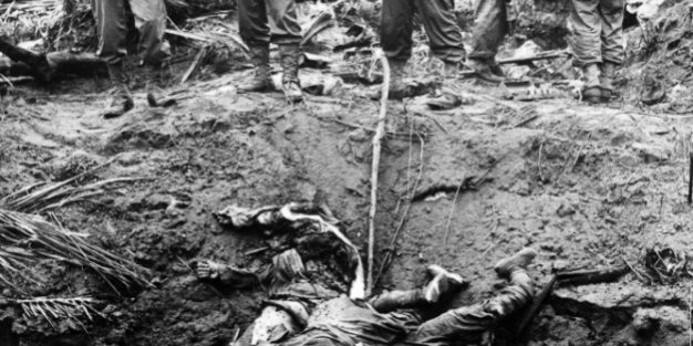 สไนเปอร์ญี่ปุ่นโดนทำลายที่เกาะเลย์เต