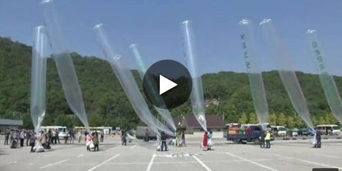 เกาหลีใต้ปล่อยลูกโป่งติดข้อความประณามนายคิม จอง อึน ผู้นำเกาหลีเหนือ