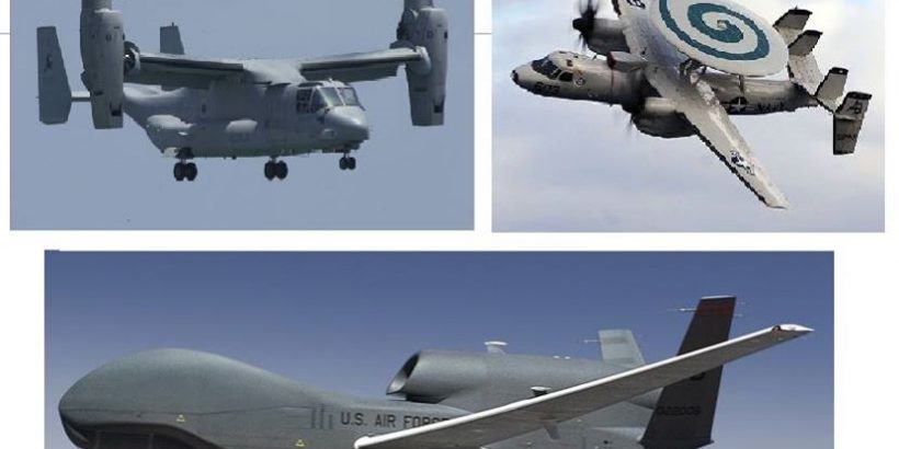 ญี่ปุ่นประกาศ จะซื้อเครื่องบิน Global Hawk, Osprey, Hawkeye